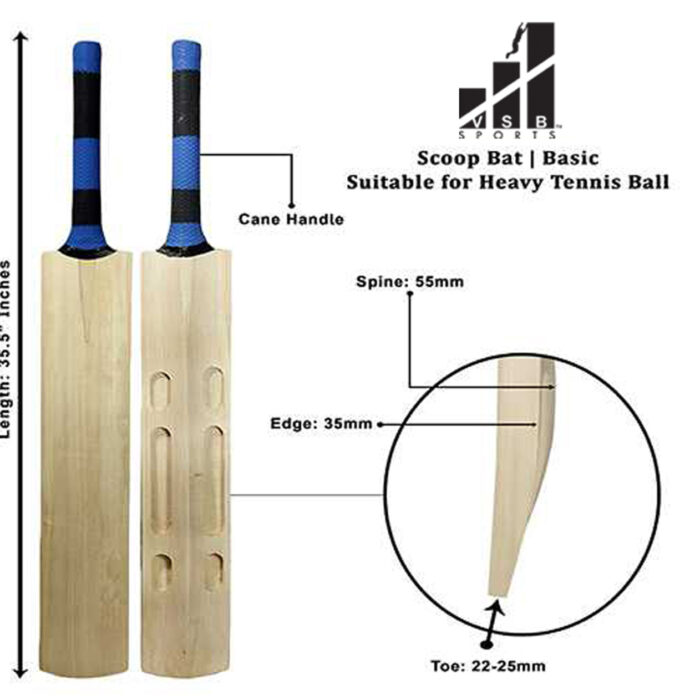 Cricket Bat VSB Scoop Superior Kashmir Willow